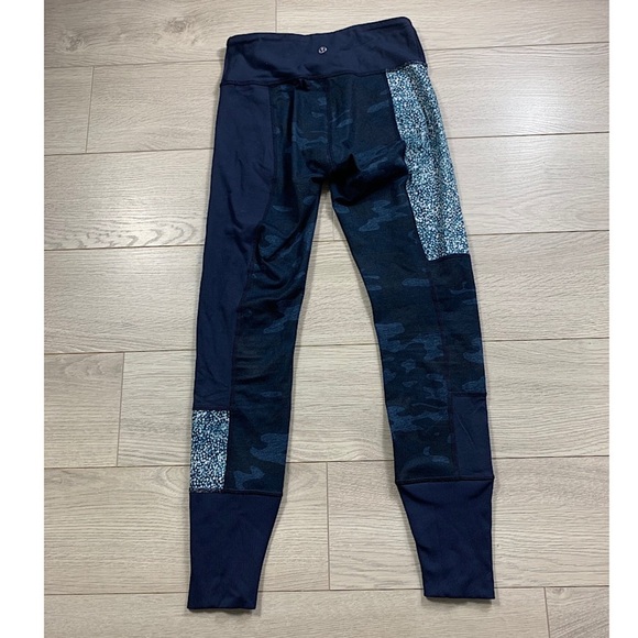 Lululemon Wunder Under Pant *Full-On Luon (Sashiko) Kanoko Twist Inkwell - Picture 3 of 11